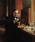 Albert Edelfelt Portrait of Louis Pasteur painting